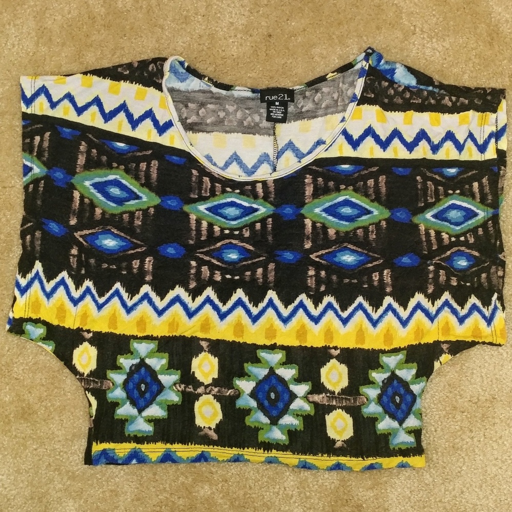 Aztec design crop top